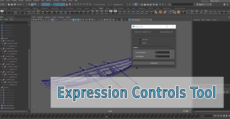 Expression Control expressionControlsTool